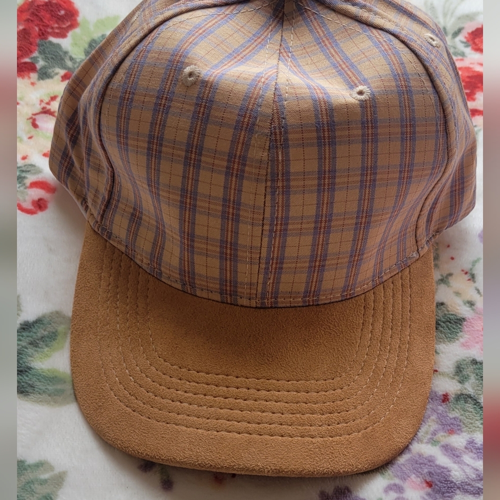 NWT BP. Collegiate Plaid Baseball Cap